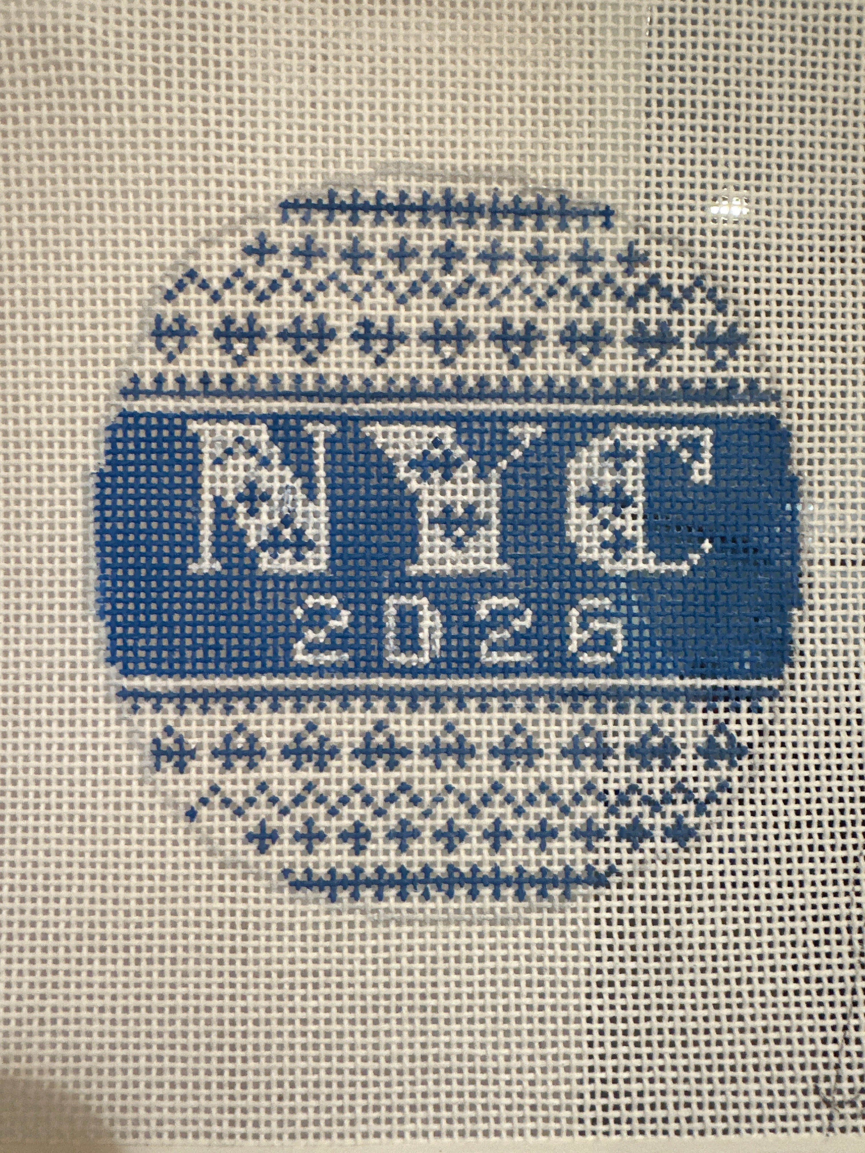 NYC 2026 Ornament Round - BLUE
