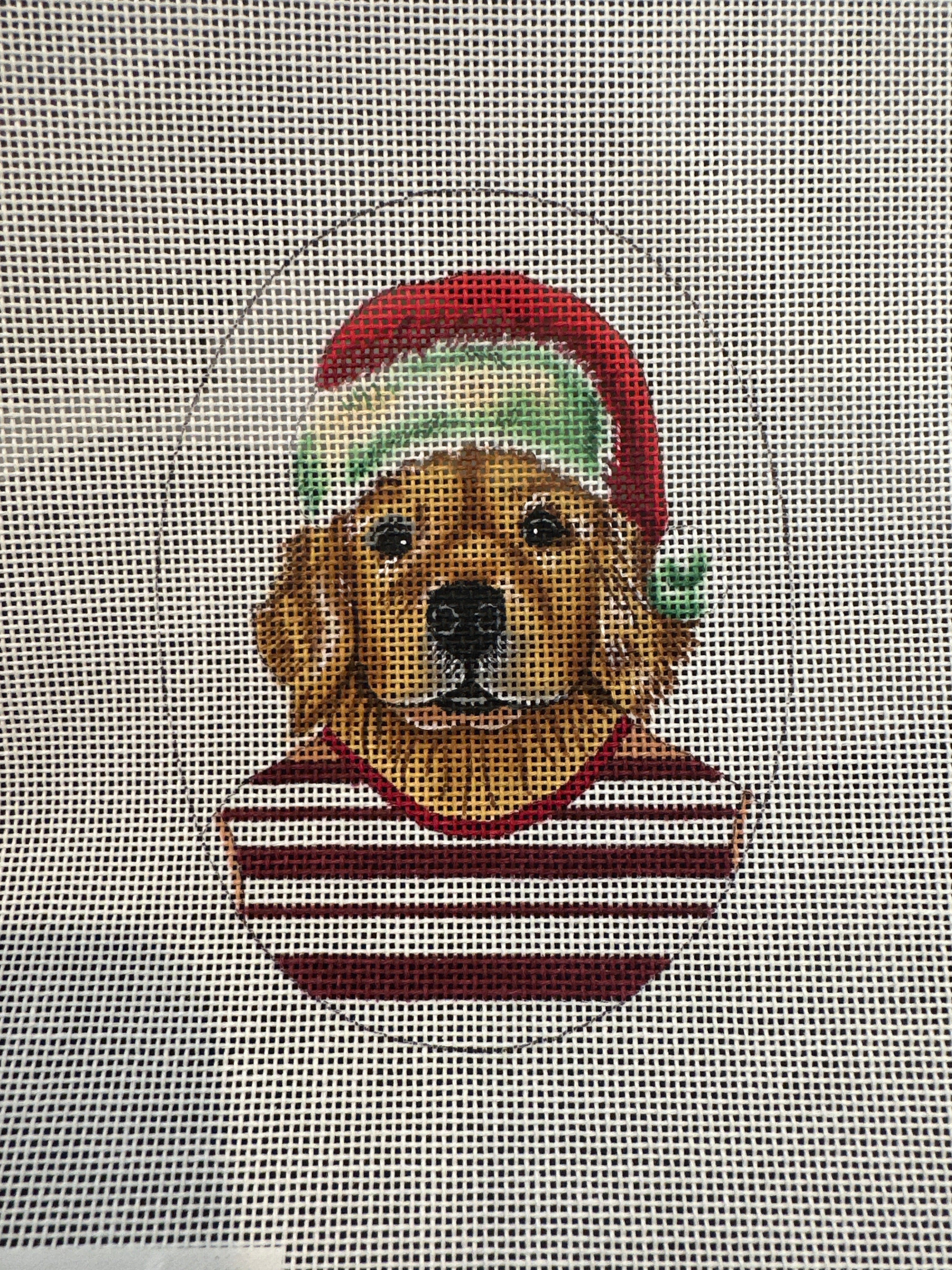 Holiday Dog Portrait: Golden Retriever