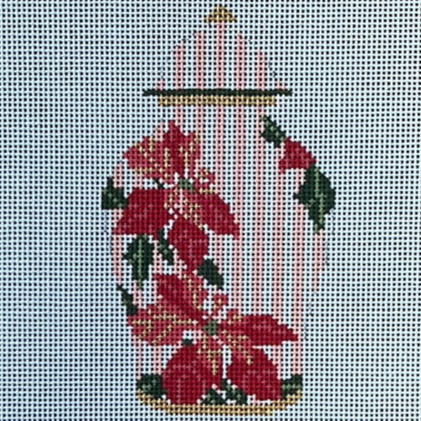 Poinsettia Ginger Jar