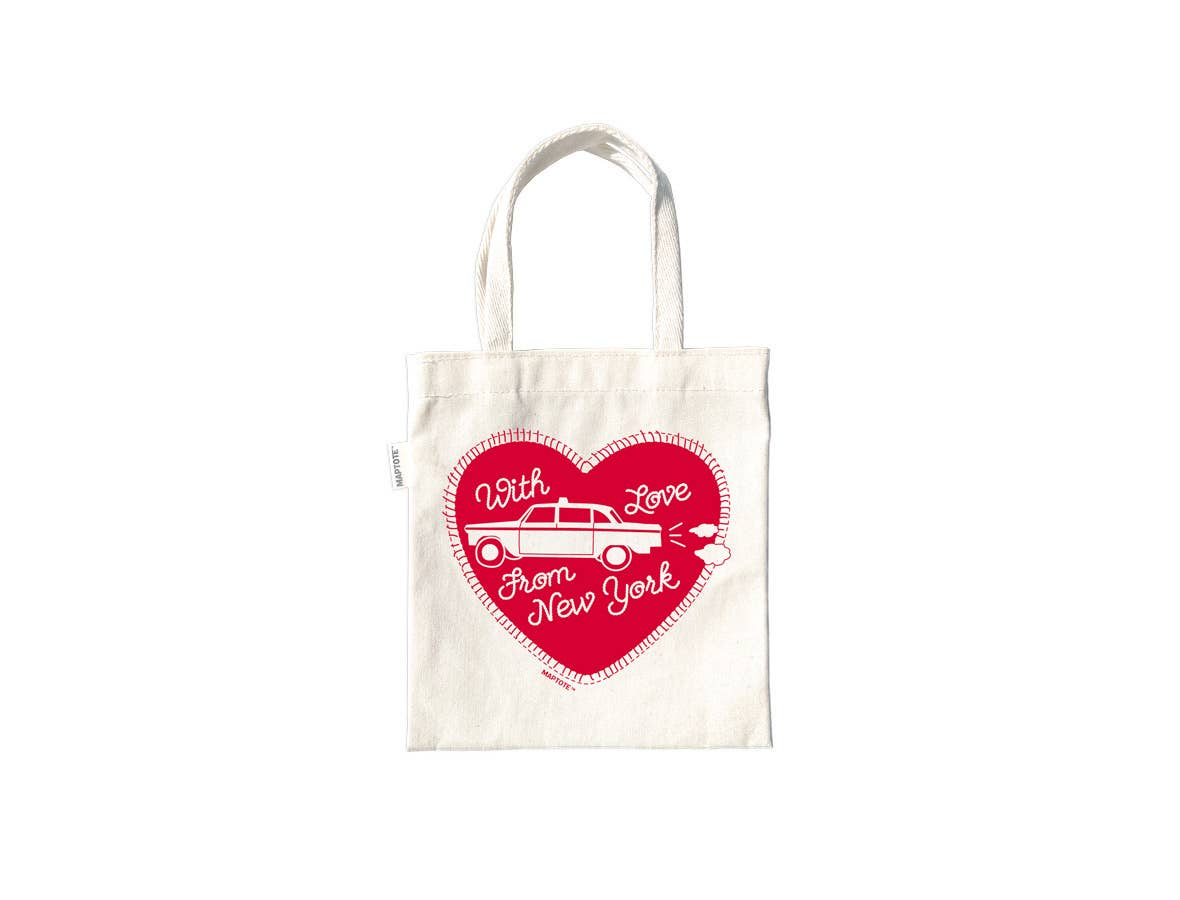 With Love From New York Heart Tiny Tote