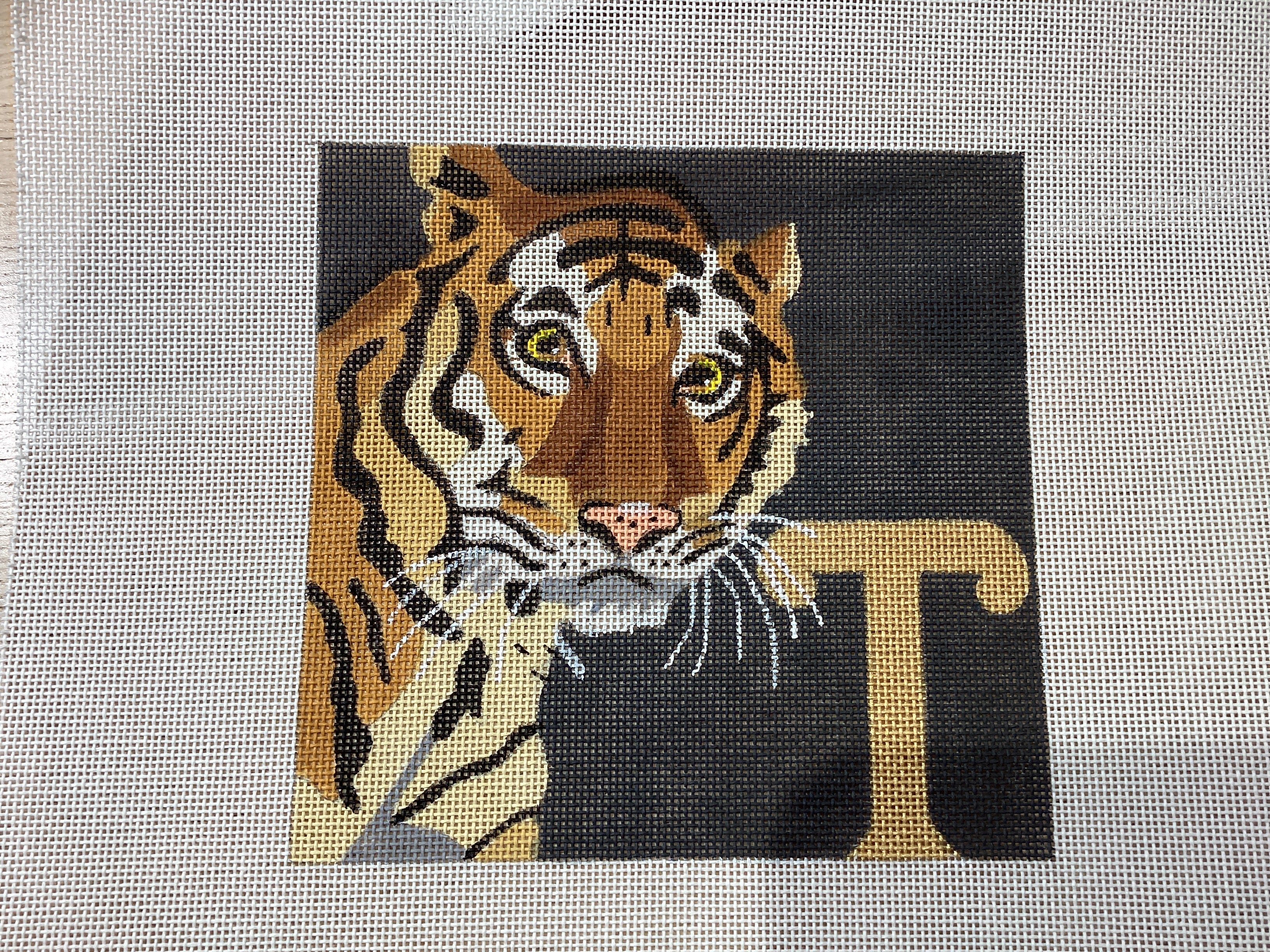 Golden Letters Letter T Tiger