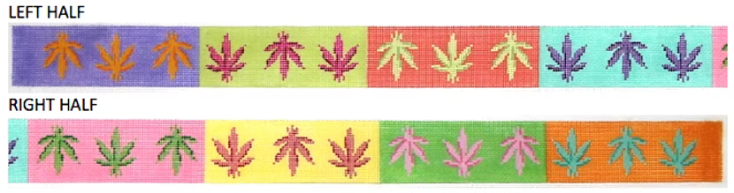 Belt – Weed Leaves – Andy Warhol colors
