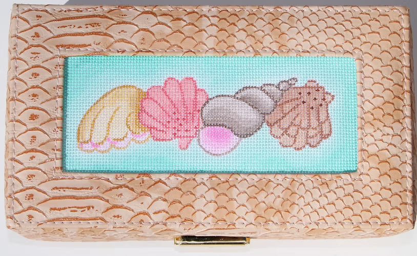 Lee’s Jewelry Box/Wallet Insert – Mixed Shells on Caribbean