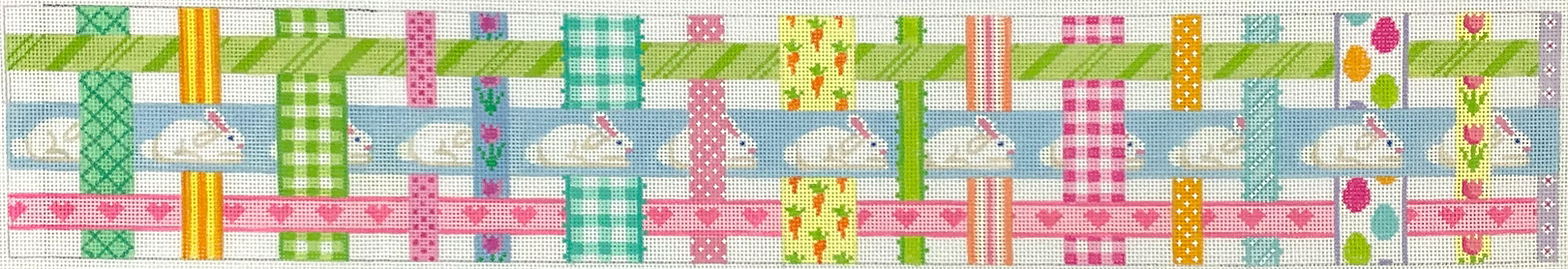Easter Basket – Woven Ribbons w/ an Easter Theme – pastels