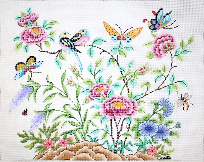 Chinese Birds, Butterflies & Peonies PL-119