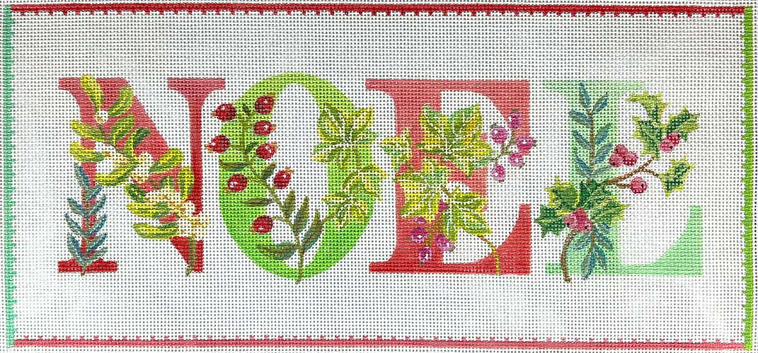 Jane Maday – NOEL w/ Winter Greens & Berries – on white JAM-PL-02