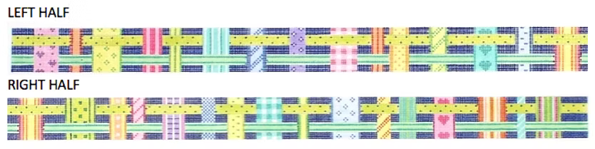 Belt – Woven Ribbons – multi brights on navy