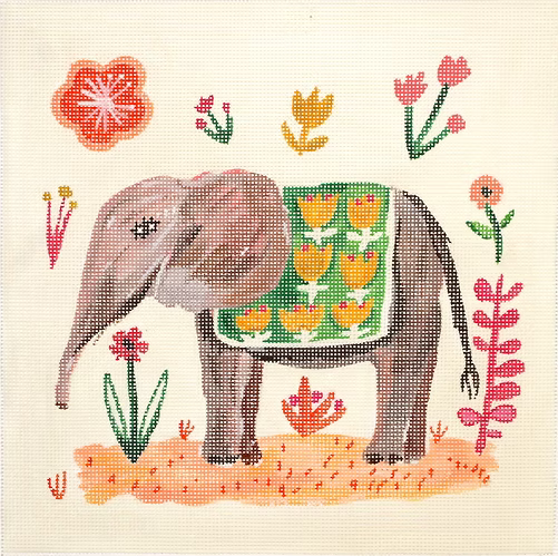 Carolyn Gavin – Elephant with Green Blanket CG-PL-03