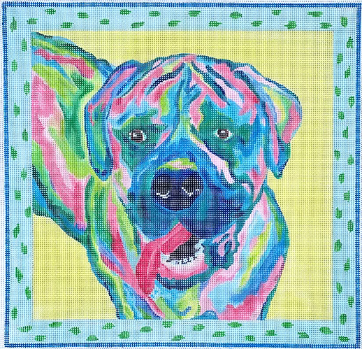 Megan Carn – Boxer – multi on citron MC-PL-22