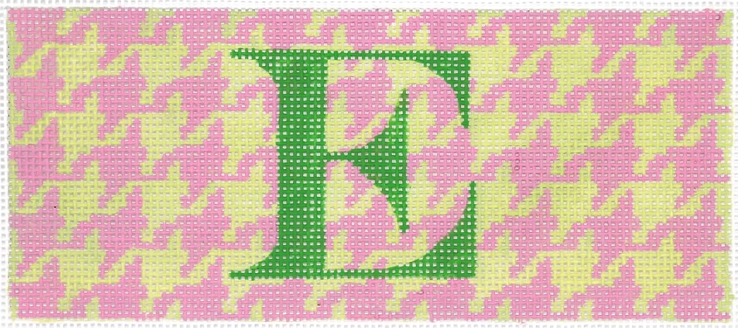 Lee’s Jewelry Box/Wallet Insert – Houndstooth – pink & lime
