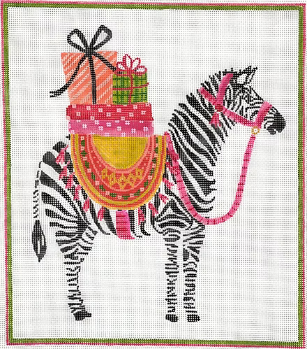 Lindsay Brackeen – Party Animal Zebra with Gifts & Pink Harness LB-PL-01