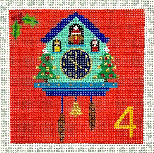 Klara Hawkins – Advent Stamp #4 – Cuckoo Clock KH-PL-04