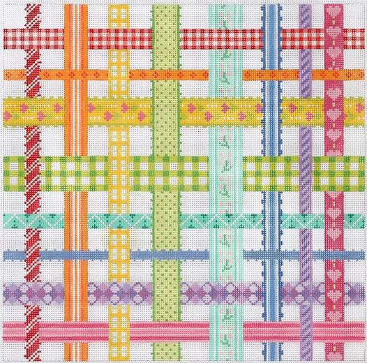 Woven Ribbons – rainbow multi brights PL-02