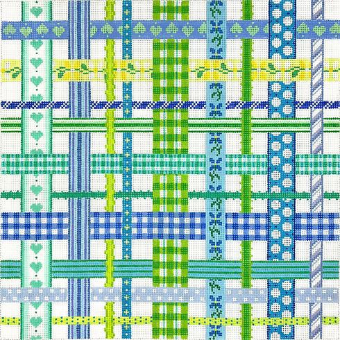 Woven Ribbons – blues & greens PL-561