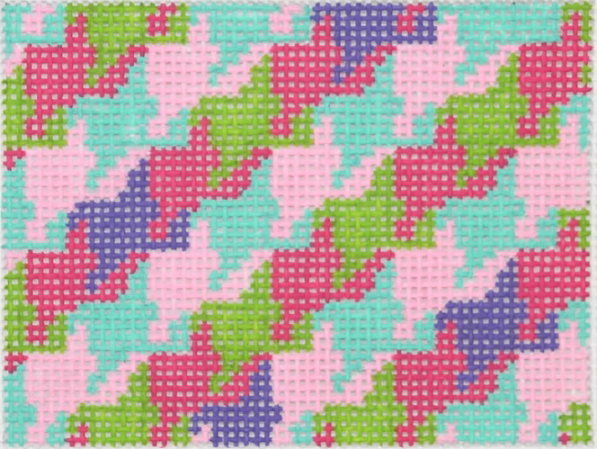 Planet Earth Credit Card Case Insert – Houndstooth – bright multi
