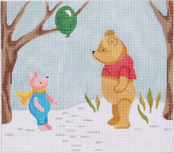 Small Pooh & Piglet Winter Scene PL-169