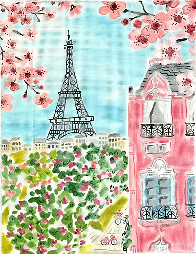 Lindsay Brackeen – Paris Eiffel Tower w/ Cherry Blossoms LB-PL-16