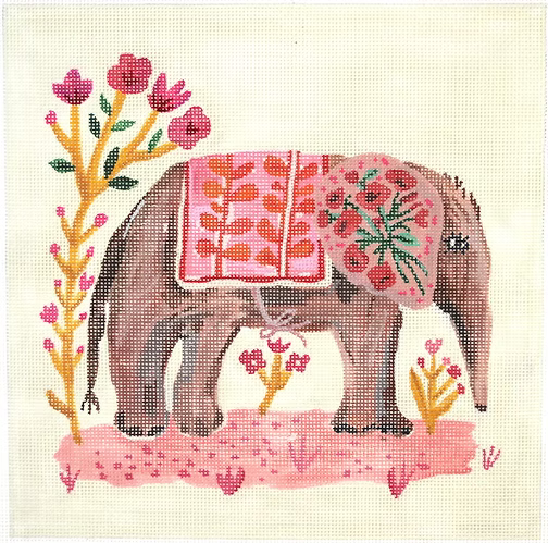 Carolyn Gavin – Elephant with Pink Blanket CG-PL-02