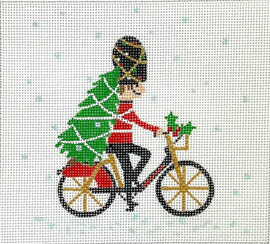 Klara Hawkins – London Christmas – Guardsman on Bicycle KH-PL-31
