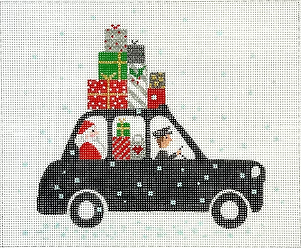 Klara Hawkins – London Christmas – Cab w/ Santa & Gifts KH-PL-27
