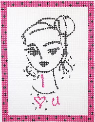 Maren Devine – I love u Napkin Art Sketch (on 18) MD-PL-09
