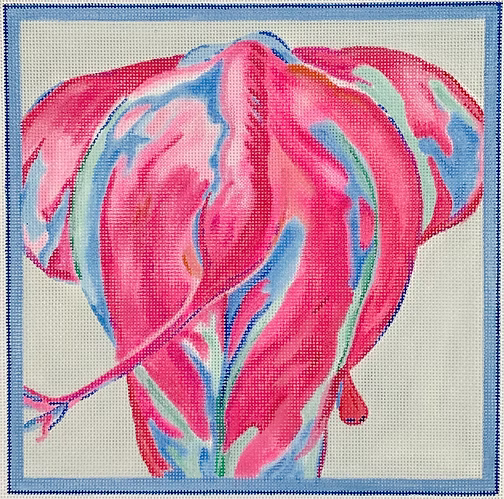 Megan Carn – Elephant Tail – fuchsia & blue MC-PL-16