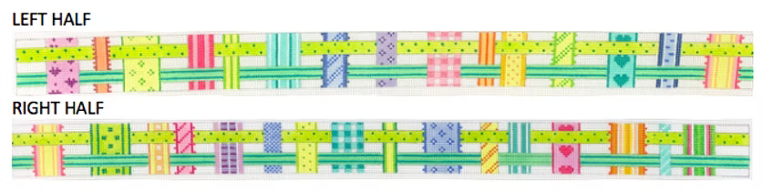 Belt – Woven Ribbons – pastels on white