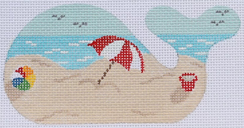 Mini Whale – Beach Scene (specify name or blank)