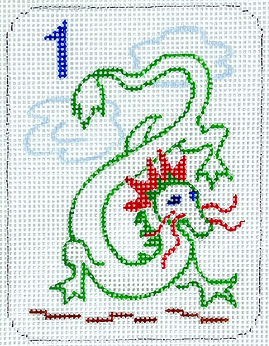 Mini Mahjong Tile – Dragon