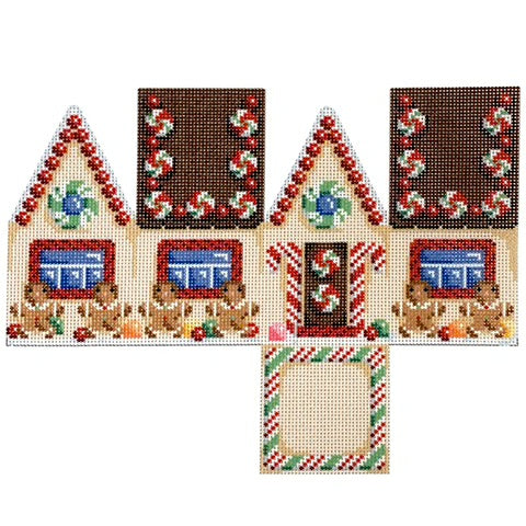 3D cottage house gingerbread christmas bradley needlepoint