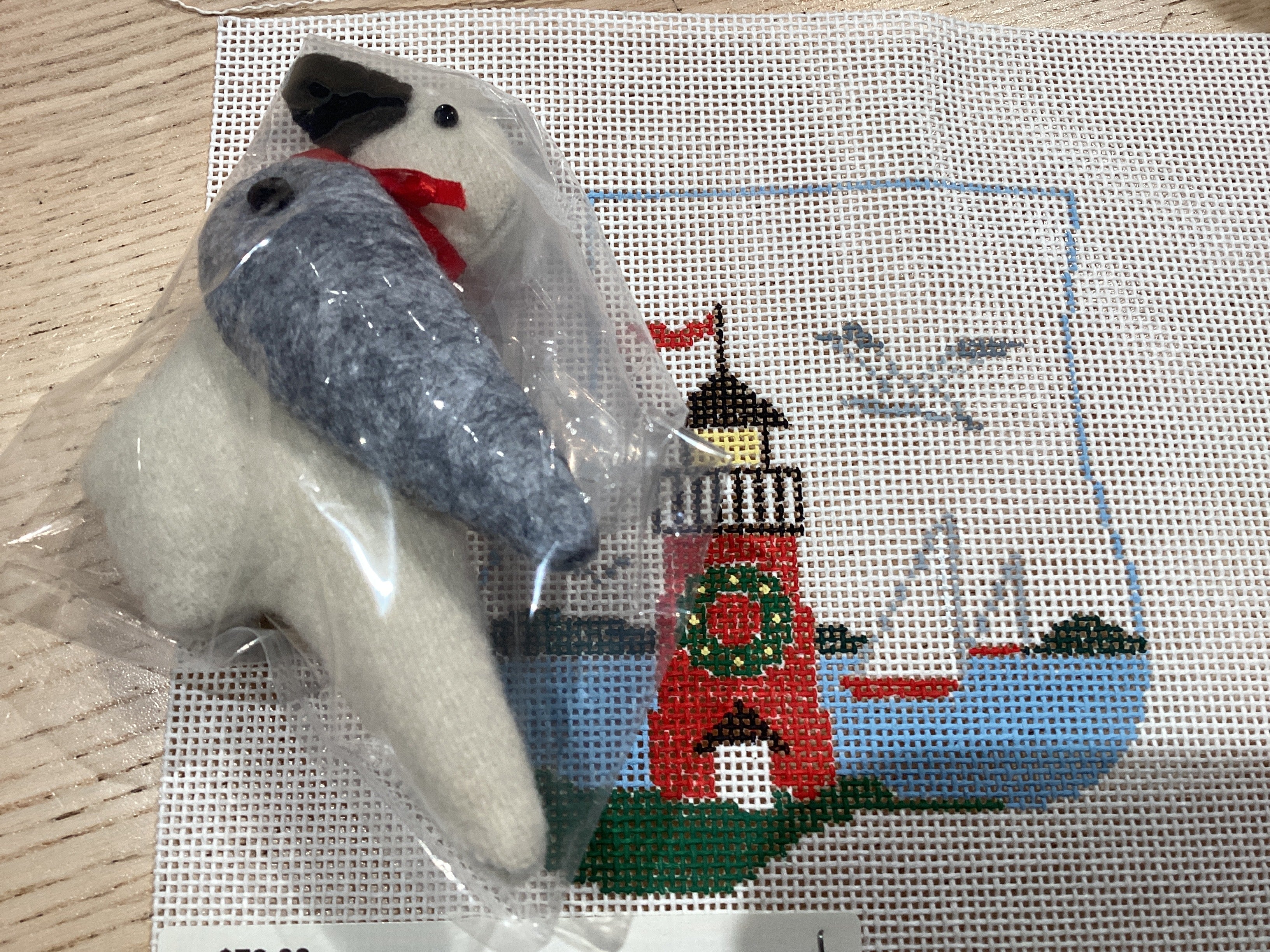 Kathy Schenkel Mini Lighthouse Stocking with Seagull
