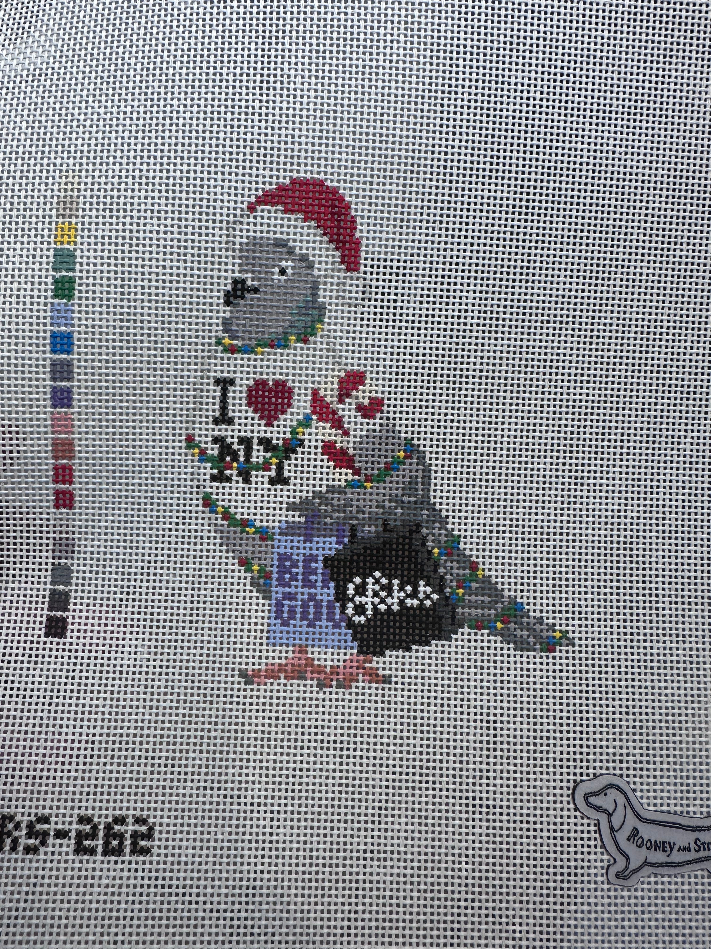 NYC Christmas Pigeon (*A Rita's Exclusive!)