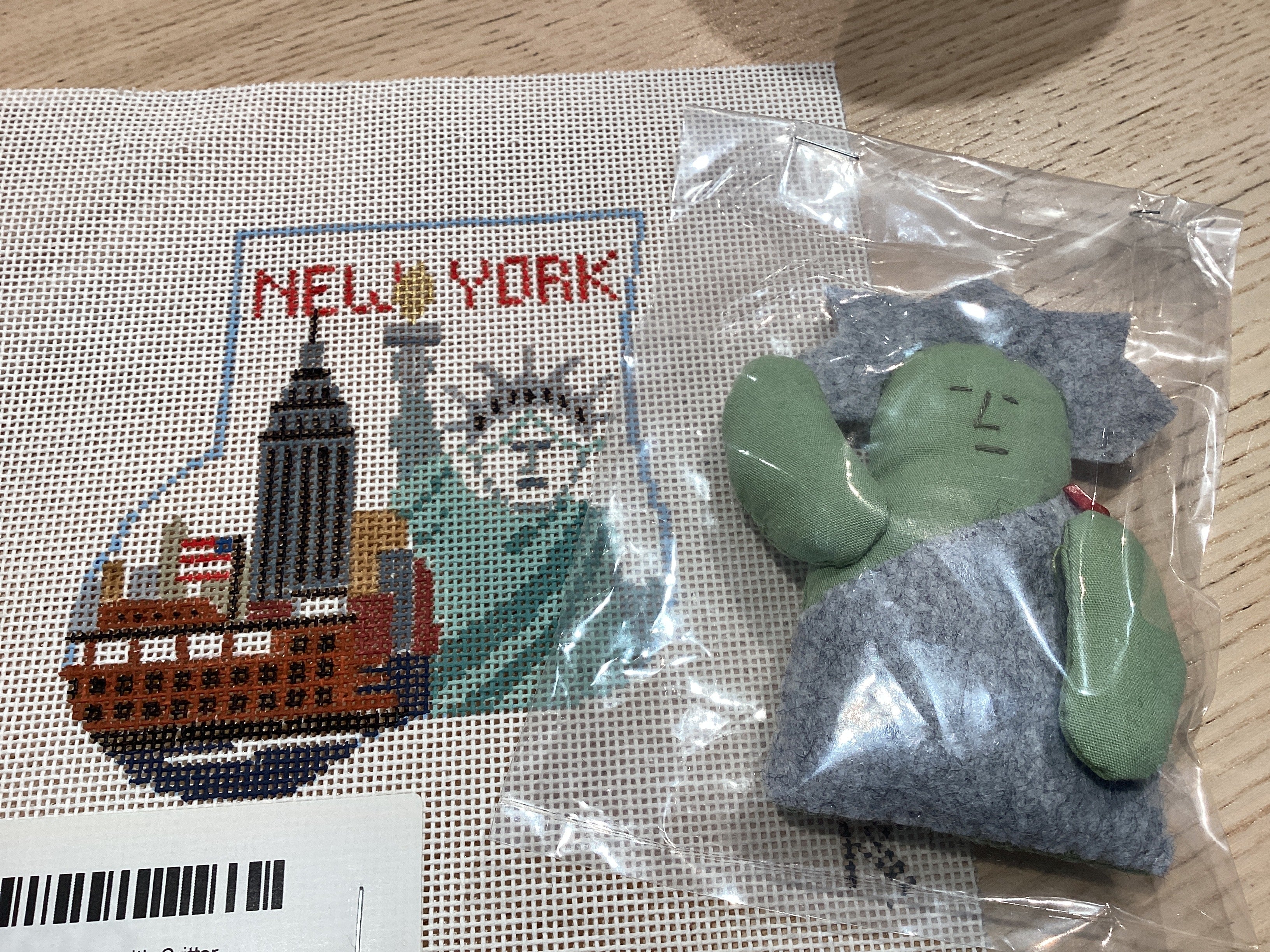 Kathy Schenkel NYC Mini Stocking with Lady Liberty