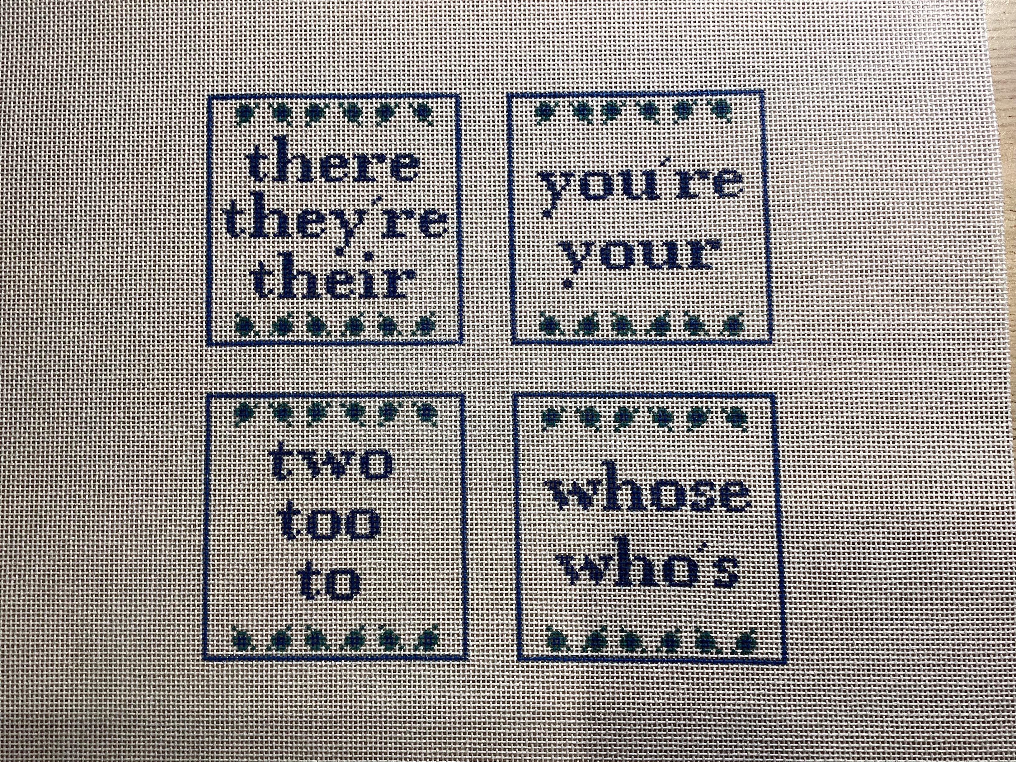 Grammar Coasters- Set of 4- 4”