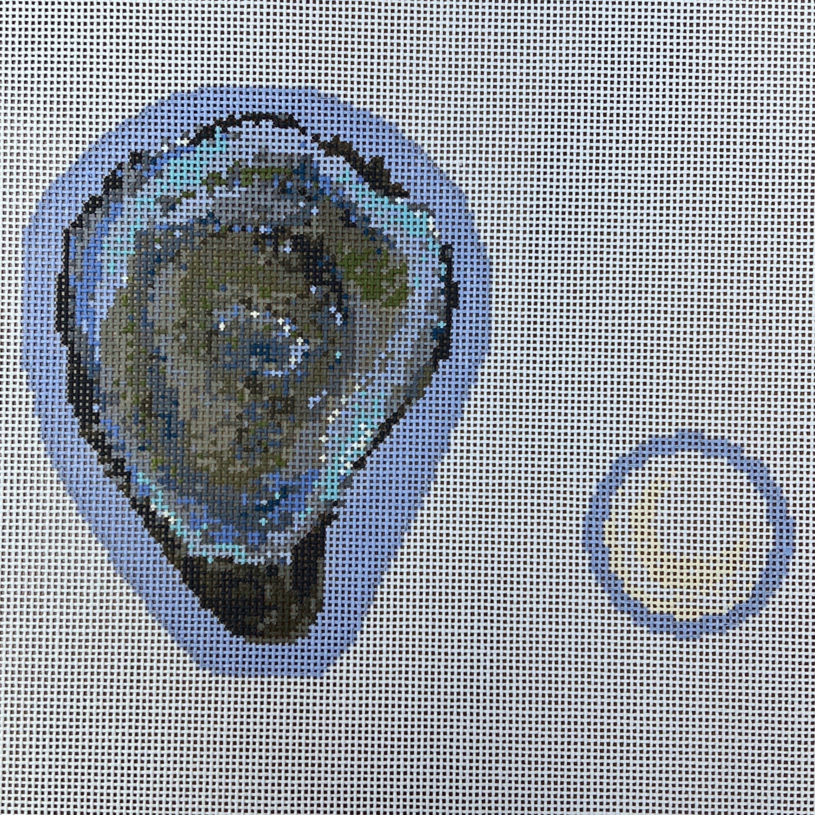 Oyster Scissor Case and Pearl Fob