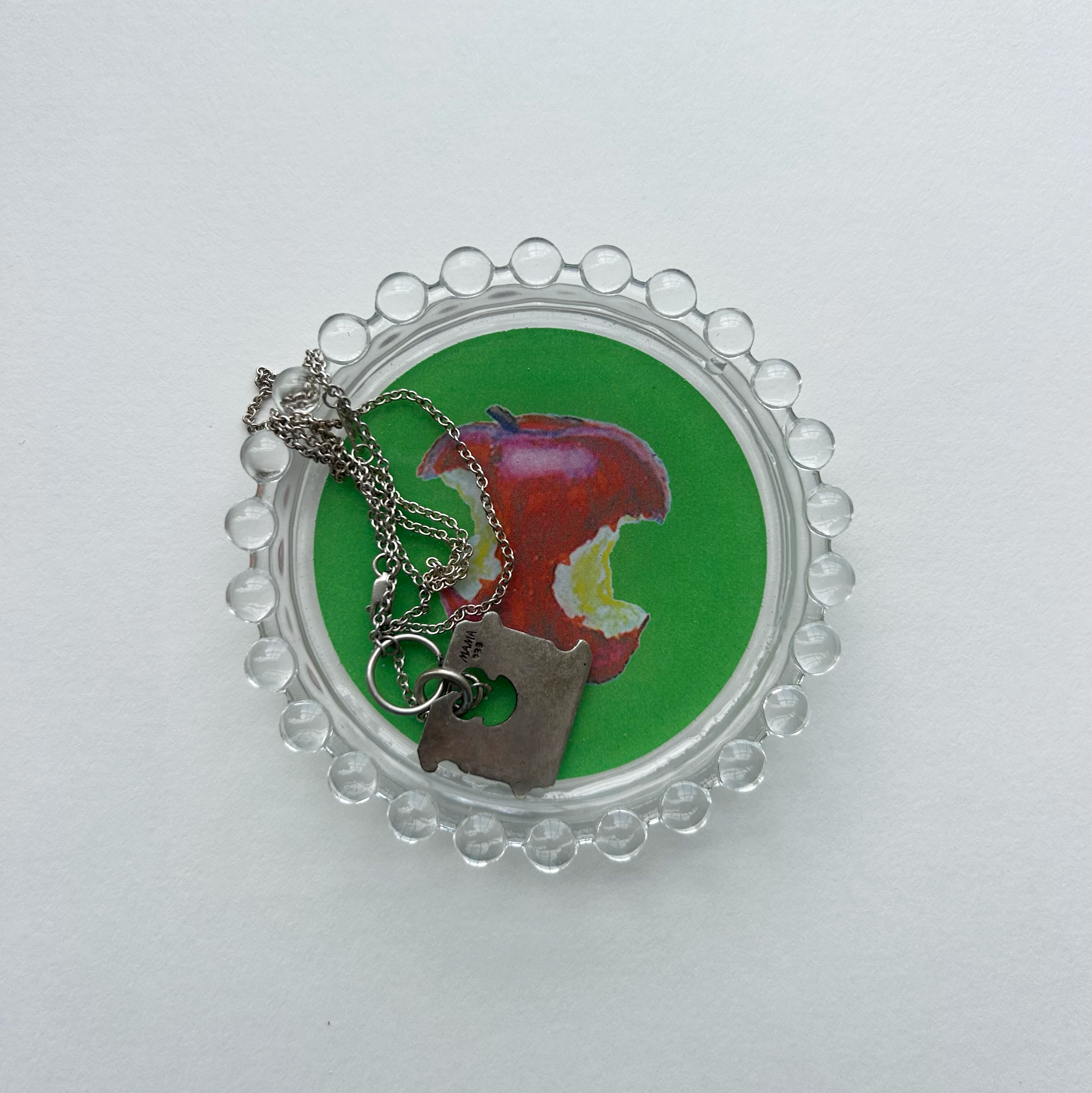 Apple Core Trinket Dish: Green