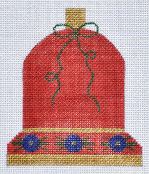 Ann Winn: Christmas Bell (Red) - stitchguide available