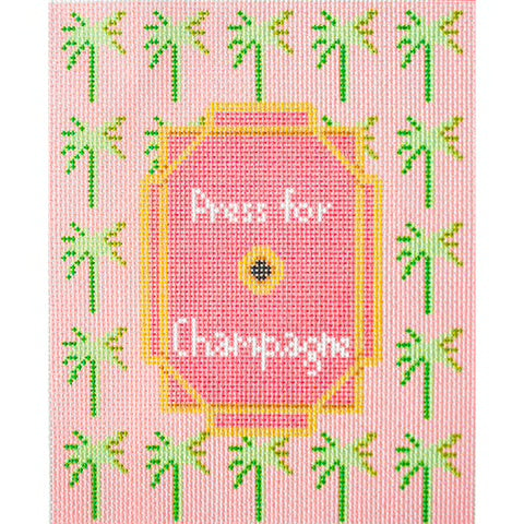 Press for champagne needlepoint canvas