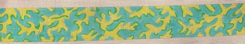 Belt – Lilly-inspired Seaweed – lime on Caribbean