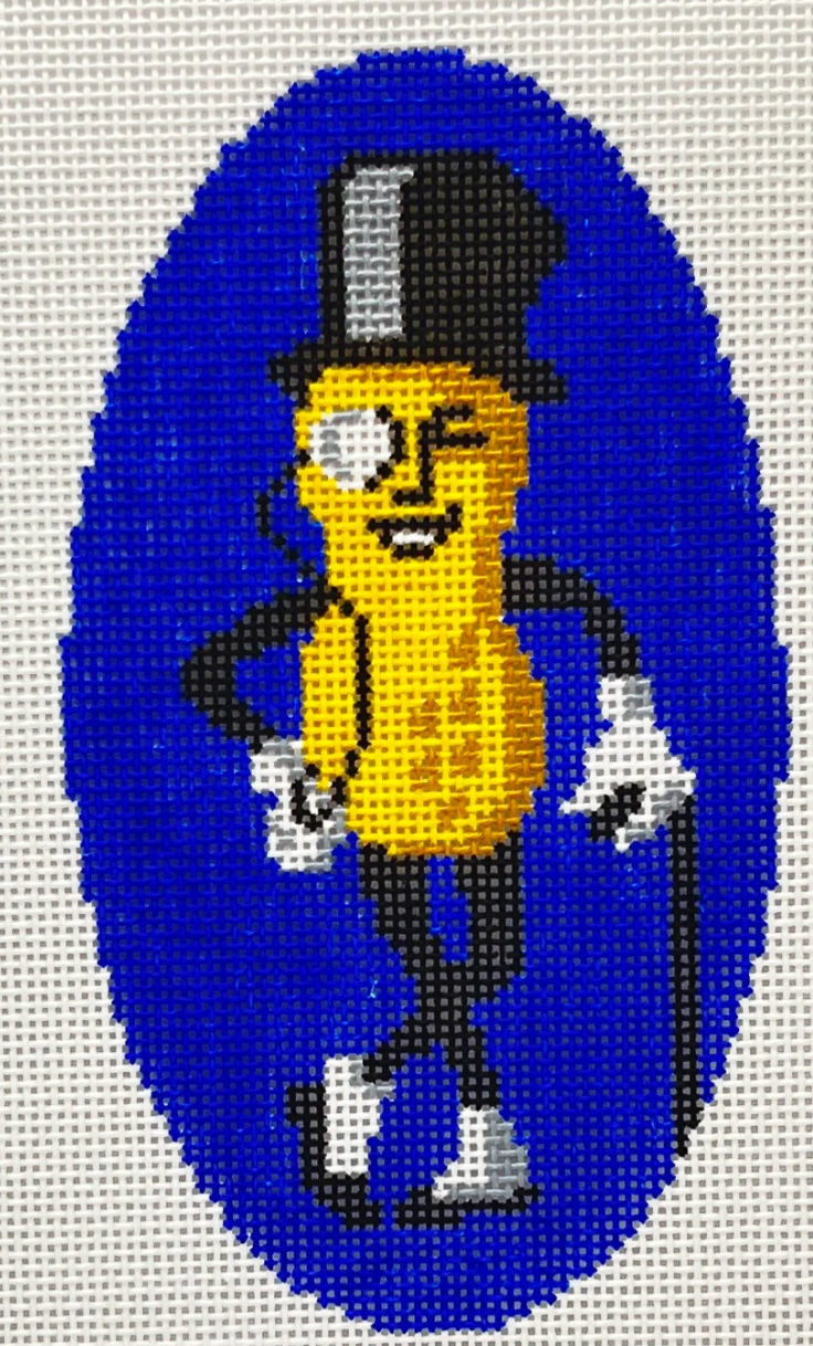 Blueberry Point Mr Peanut Needlepoint Canvas
