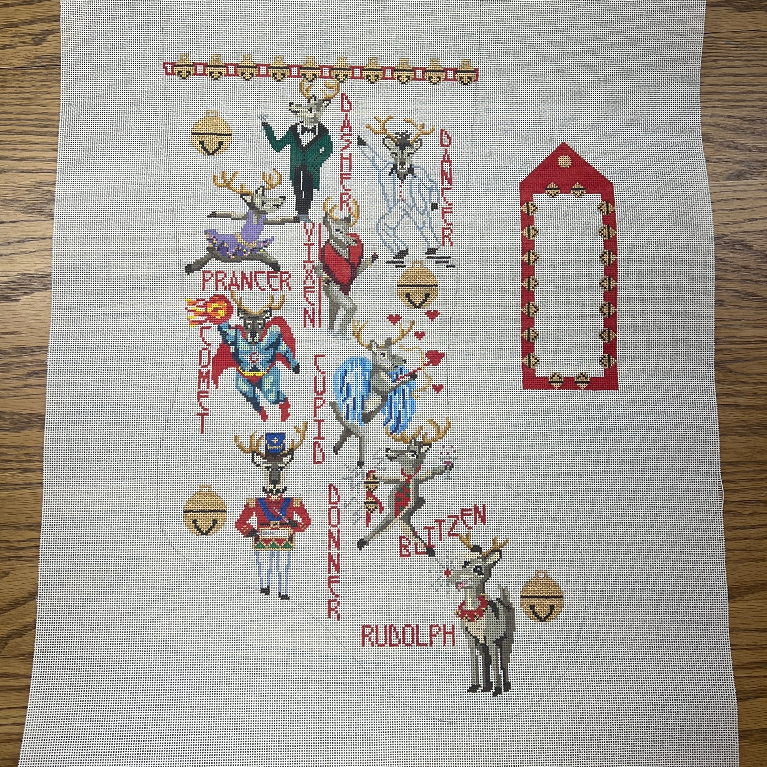 Reindeer Stocking and Tag