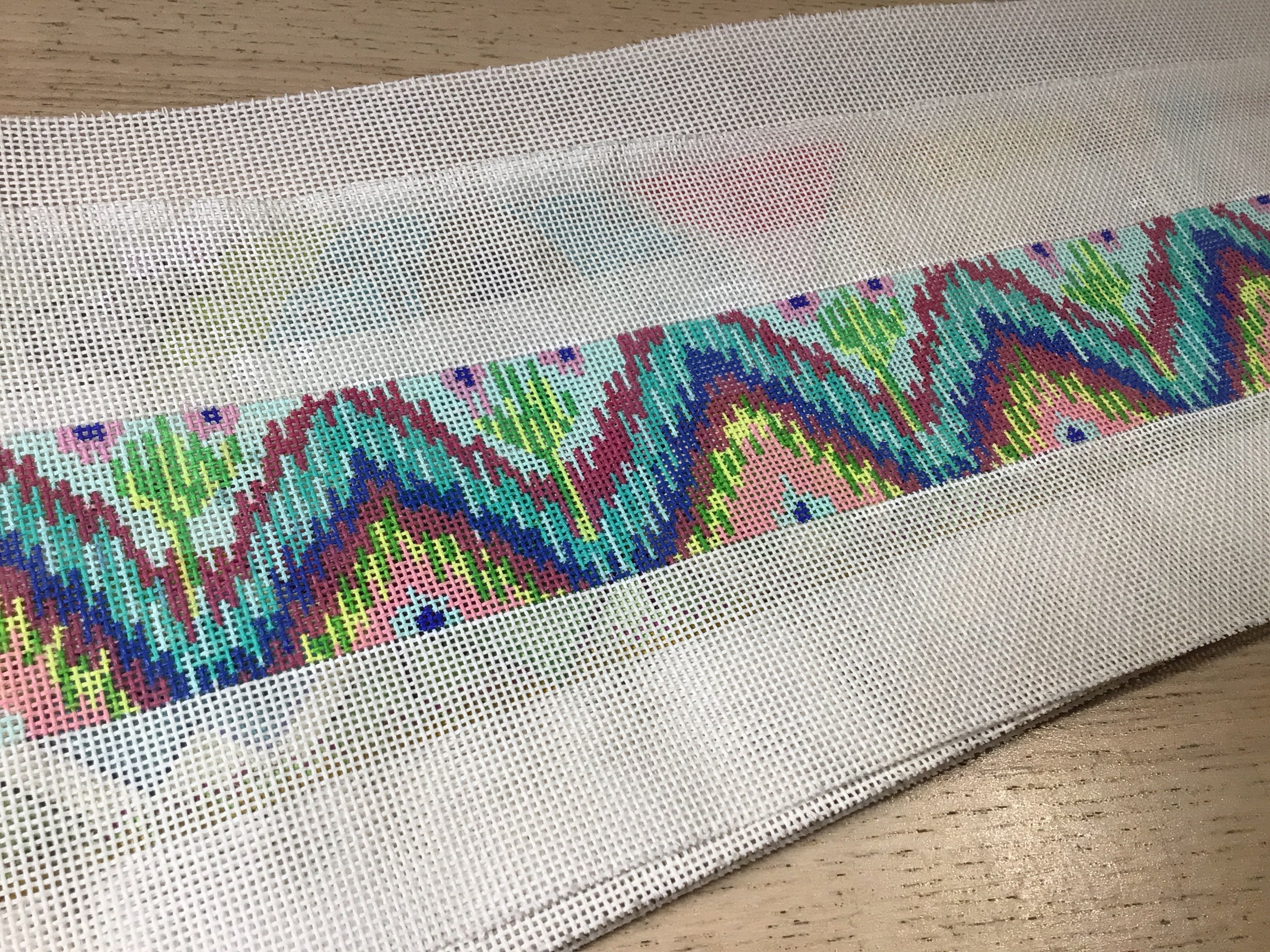 Ikat in Bright Pastels Wide Belt / Bag Strap