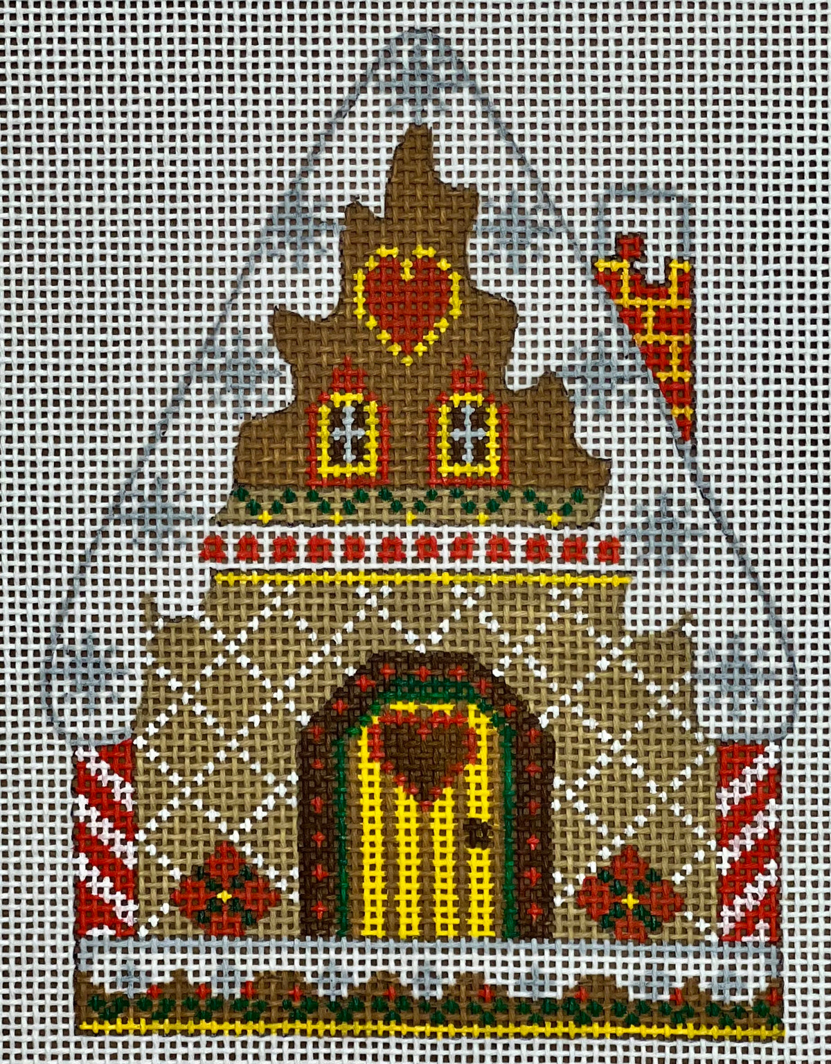 Cheryl Huckaby: Gingerbread House 3 - stitchguide available
