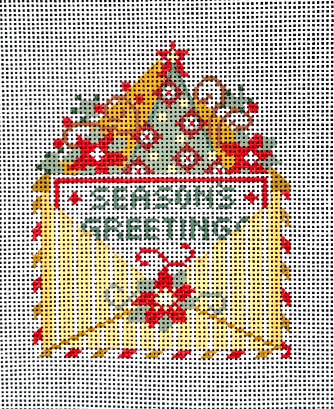 Cheryl Huckaby: Season's Greetings Letter - stitchguide available