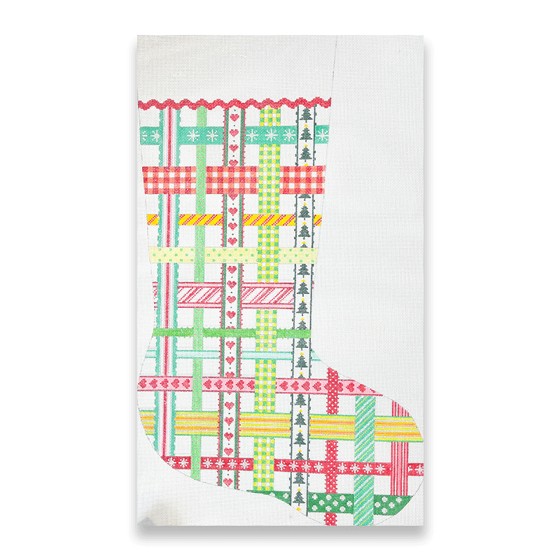 Christmas Ribbons Stocking
