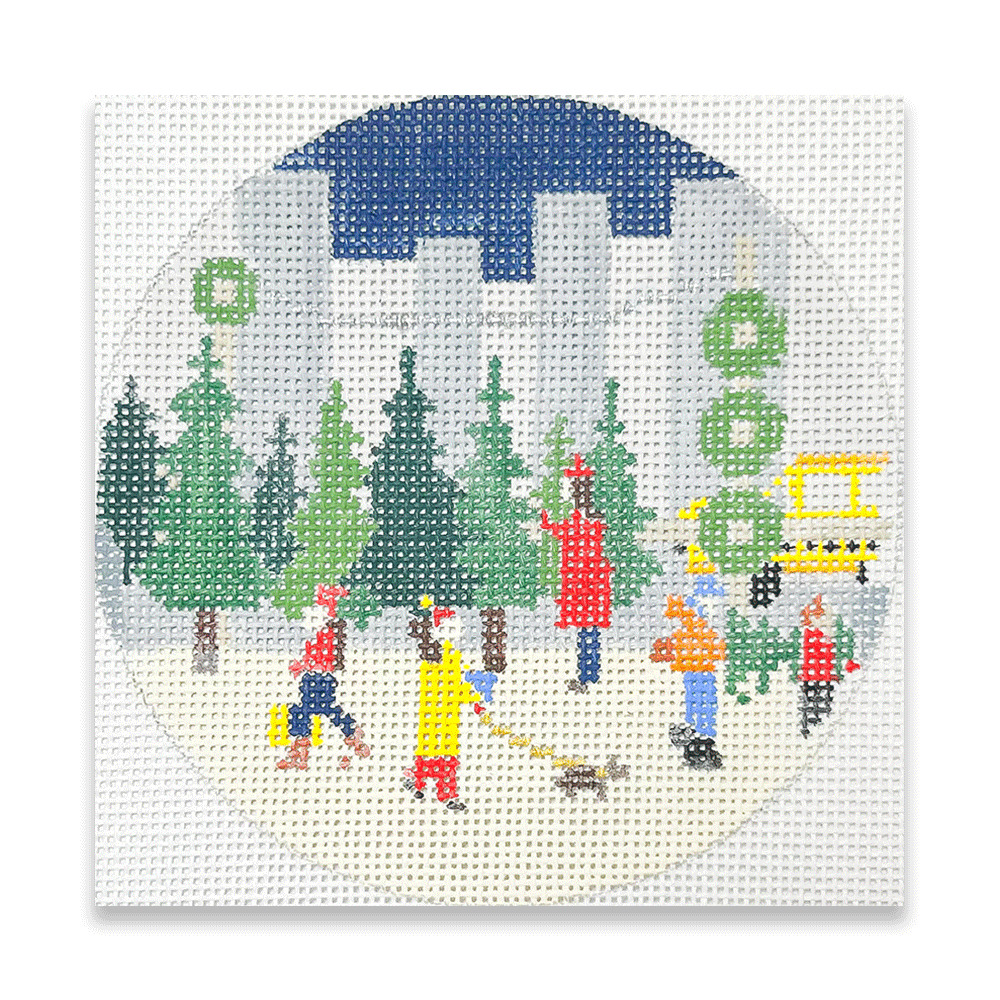 City Christmas Tree Stand (with Stitch Guide)