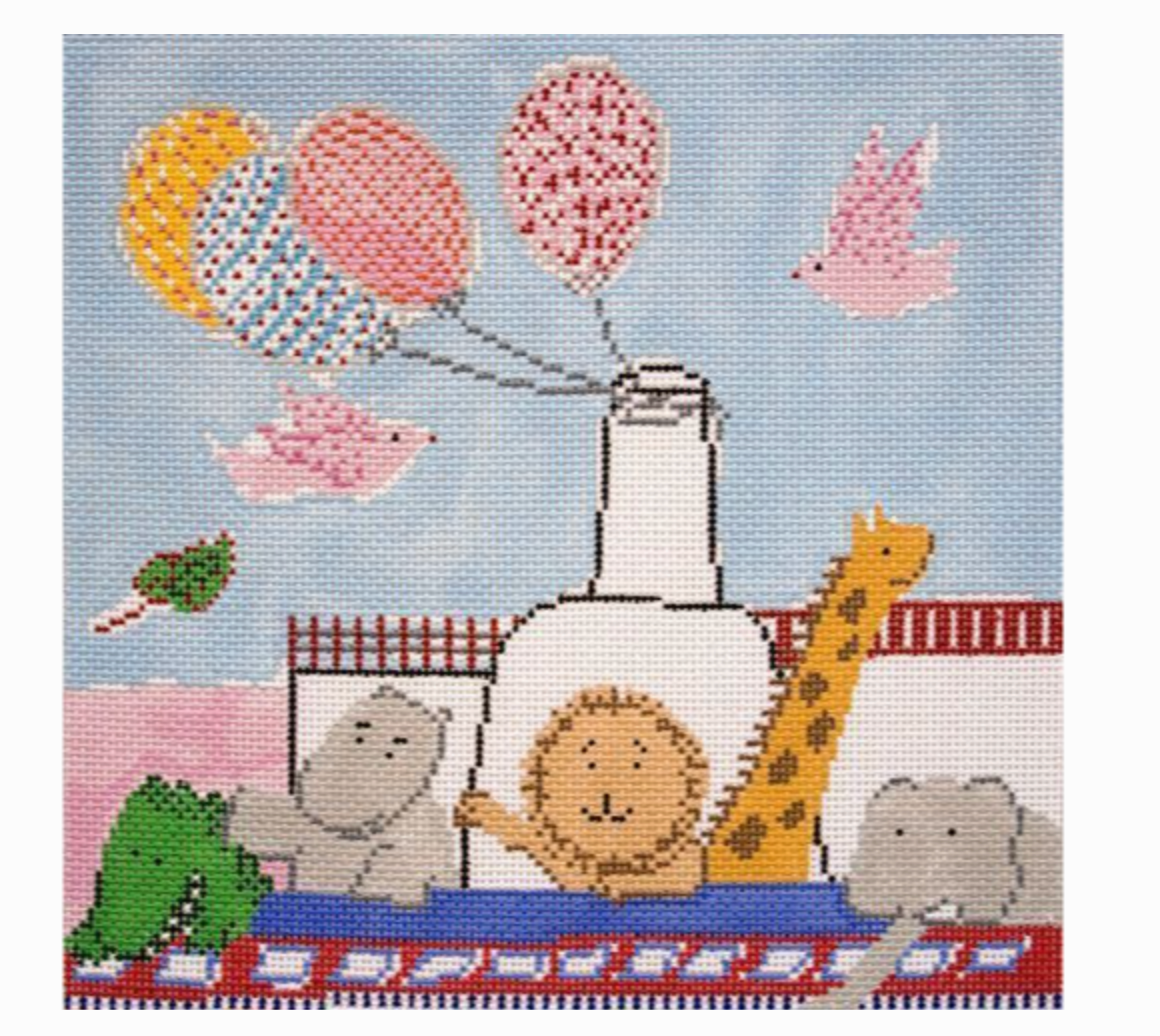 Cooper Oaks Noah's Ark needlepoint canvas