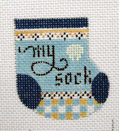Designs by Dee: Tooth Wee Sock (Blue)
