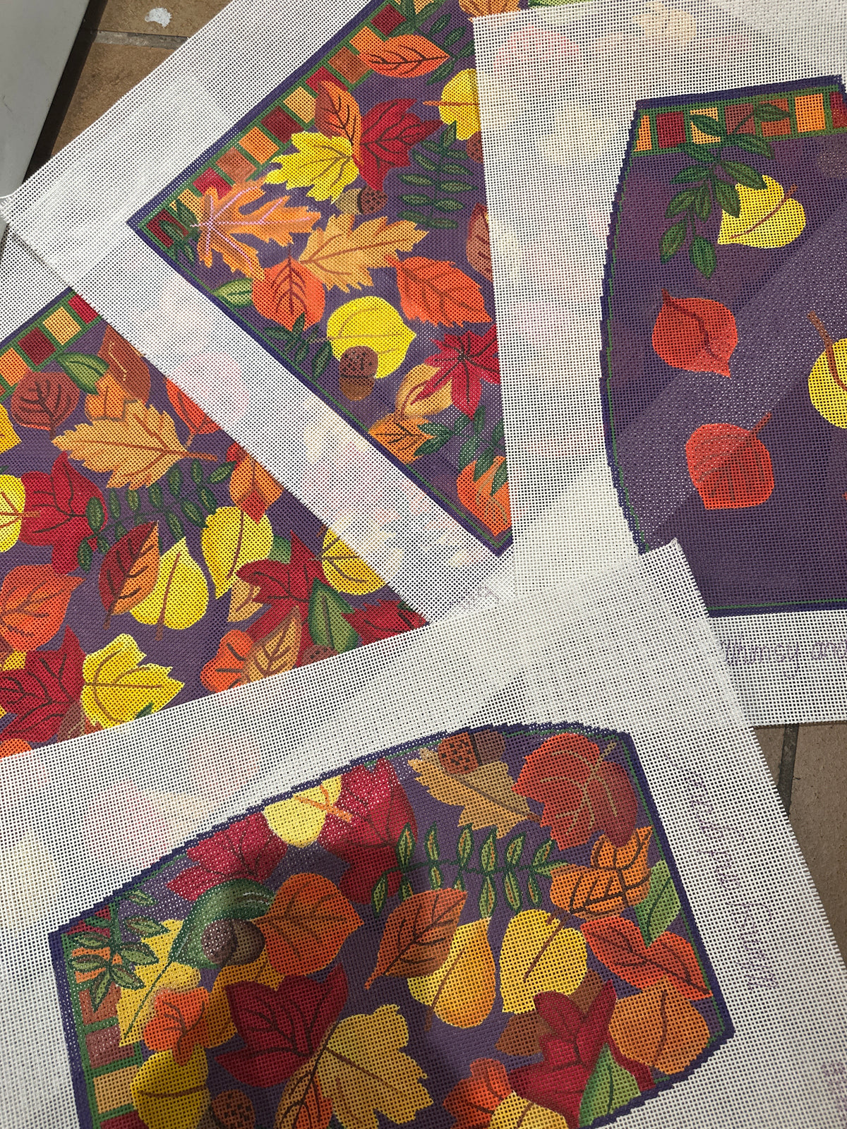 4 piece Autumn Leaves Tote