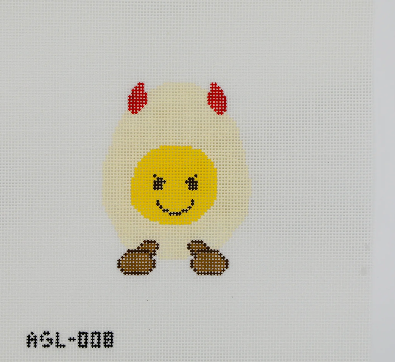 Dogwood Needlepoint Deviled Egg needlepoint canvas